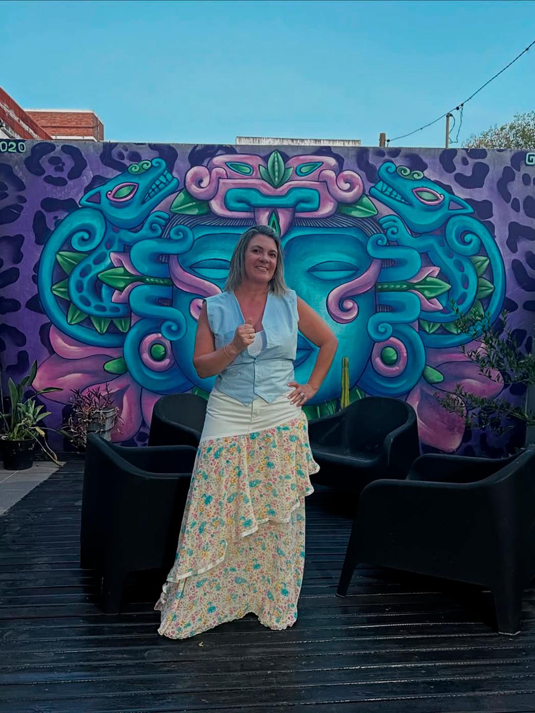 Falda Romántica Denim